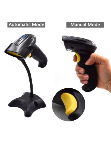 EW3430 lector de código de barras Lector de códigos de barras portátil 1D LED Negro
