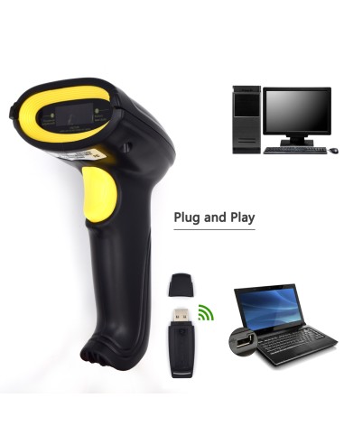 EW3430 lector de código de barras Lector de códigos de barras portátil 1D LED Negro