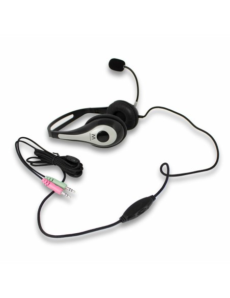 EW3562 auricular y casco Auriculares Alámbrico Diadema Llamadas/Música Negro, Plata