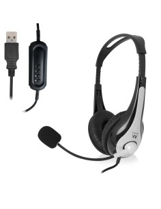 EW3565 auricular y casco Auriculares Alámbrico Diadema Llamadas/Música USB tipo A Negro, Blanco 2