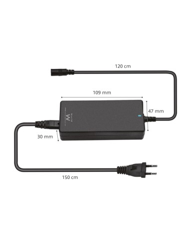 EW3888 adaptador e inversor de corriente Interior 65 W Negro