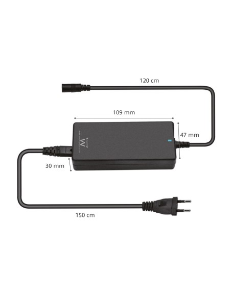 EW3888 adaptador e inversor de corriente Interior 65 W Negro