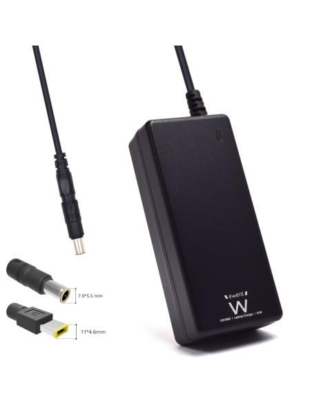 EW3897 adaptador e inversor de corriente Interior 65 W Negro