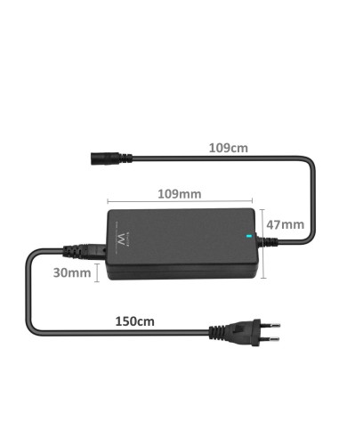 EW3965 adaptador e inversor de corriente Interior 65 W Negro