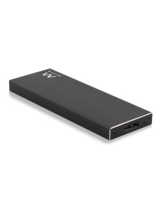 EW7023 caja para disco duro externo Caja externa para unidad de estado sólido (SSD) Negro M.2