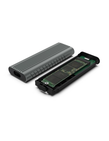 EW7025 caja para disco duro externo Caja externa para unidad de estado sólido (SSD) Gris M.2