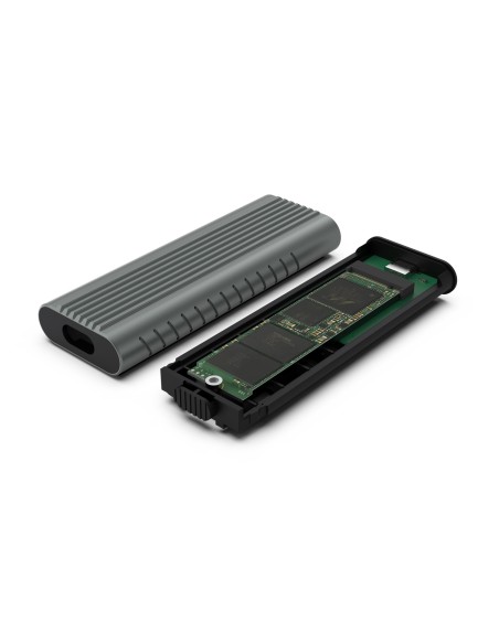EW7025 caja para disco duro externo Caja externa para unidad de estado sólido (SSD) Gris M.2