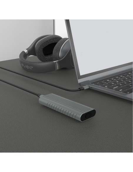 EW7025 caja para disco duro externo Caja externa para unidad de estado sólido (SSD) Gris M.2