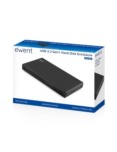EW7032 caja para disco duro externo Carcasa de disco duro/SSD Negro 2.5" 2
