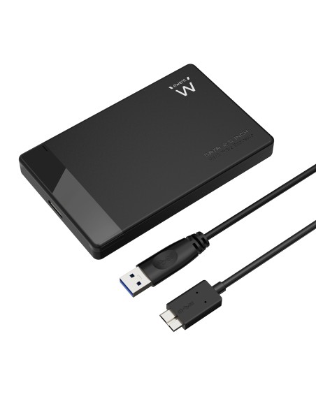 EW7049 caja para disco duro externo Carcasa de disco duro/SSD Negro 2.5"
