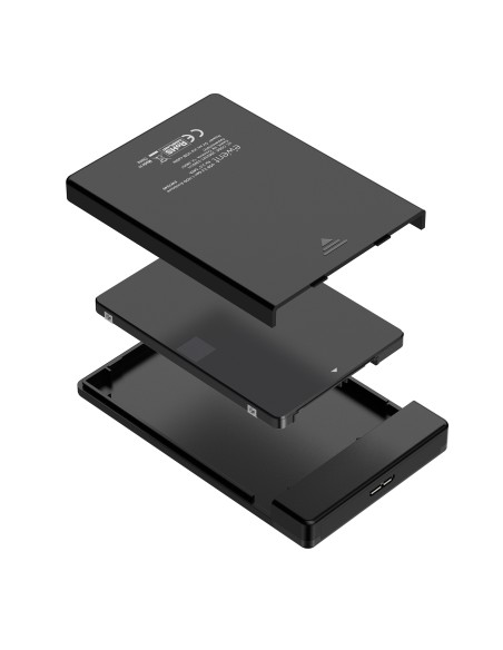 EW7049 caja para disco duro externo Carcasa de disco duro/SSD Negro 2.5"