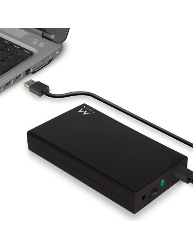 EW7056 caja para disco duro externo Caja de disco duro (HDD) Negro 3.5"