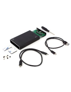 EW7070 caja para disco duro externo Carcasa de disco duro/SSD Negro 2.5"