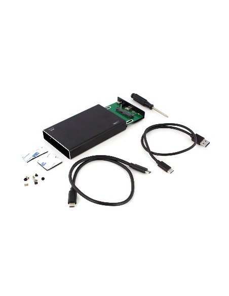EW7070 caja para disco duro externo Carcasa de disco duro/SSD Negro 2.5"
