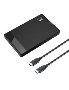 EW7073 caja para disco duro externo Carcasa de disco duro/SSD Negro 2.5"