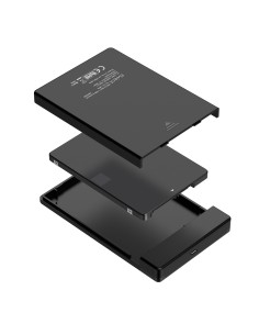 EW7073 caja para disco duro externo Carcasa de disco duro/SSD Negro 2.5" 2
