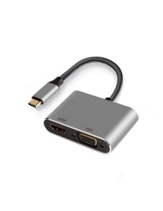 EW9700 Adaptador gráfico USB Negro, Plata