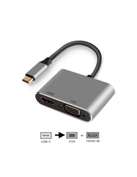 EW9700 Adaptador gráfico USB Negro, Plata