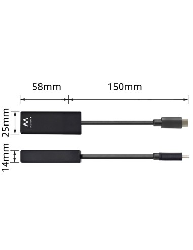 EW9828 adaptador y tarjeta de red Ethernet 5000 Mbit/s