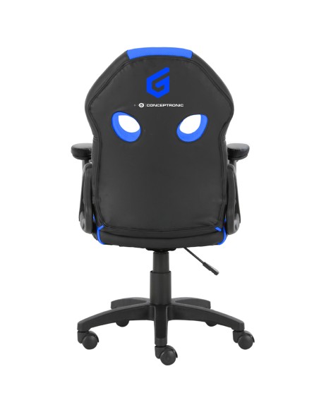 EYOTA06B silla para videojuegos Silla para videojuegos de PC Asiento acolchado Negro, Azul