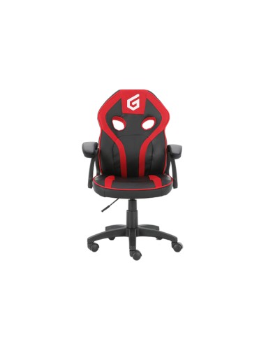 EYOTA06R silla para videojuegos Silla para videojuegos de PC Asiento acolchado Negro, Rojo
