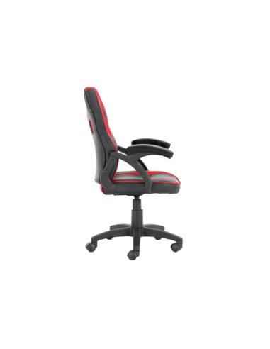 EYOTA06R silla para videojuegos Silla para videojuegos de PC Asiento acolchado Negro, Rojo