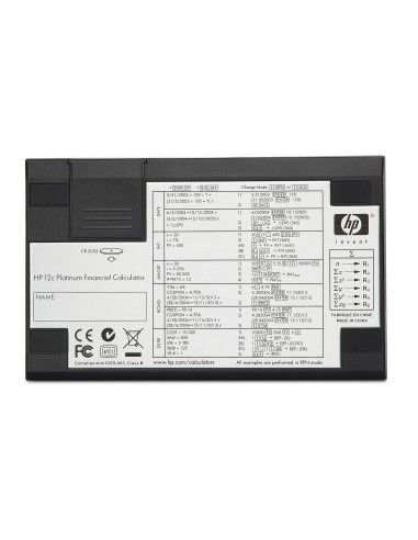 CALCULADORA FINANCIERA HP 12C