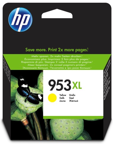 Cartucho de tinta Original 953XL de alto rendimiento amarillo
