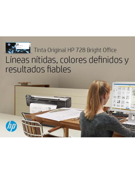 Cartucho de tinta DesignJet 728 magenta de 130 ml