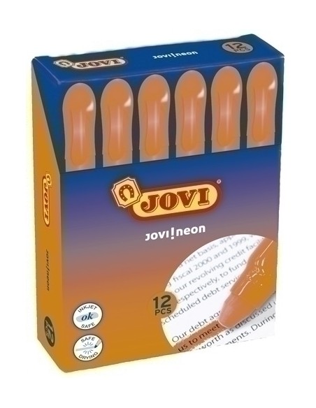MARCAD.FLUOR GEL JOVI CAJA de 12 NARANJA