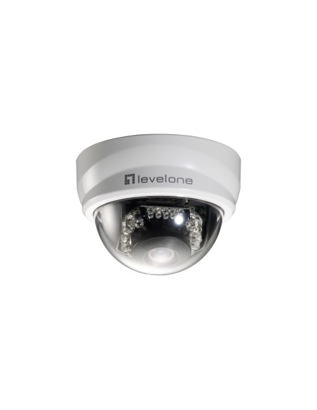 Cámara de red domo fijas, 2-Megapixel, 802.3af PoE, día/noche, indicadores LED IR