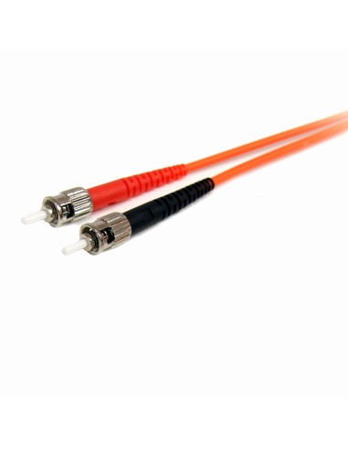 Cable Adaptador de Red de 2m Multimodo Dúplex Fibra Óptica LC-ST 62,5/125 - Patch Duplex