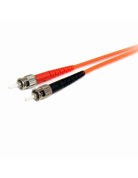 Cable Adaptador de Red de 2m Multimodo Dúplex Fibra Óptica LC-ST 62,5/125 - Patch Duplex