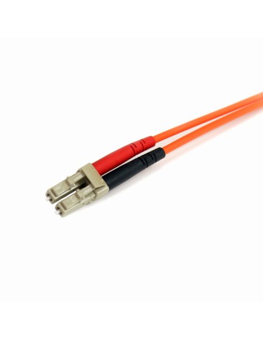 Cable Adaptador de Red de 2m Multimodo Dúplex Fibra Óptica LC-ST 62,5/125 - Patch Duplex