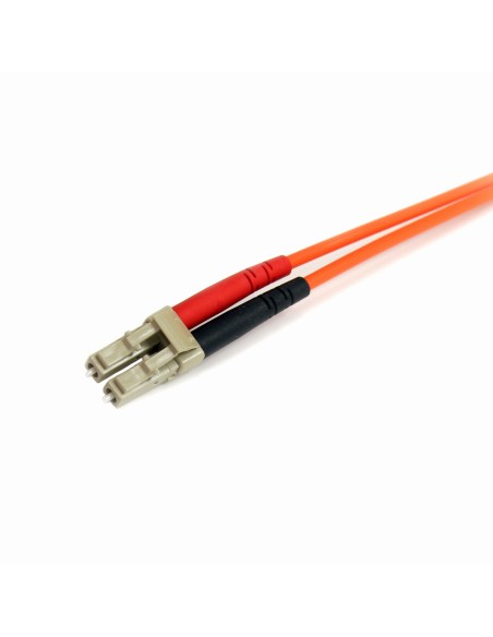 Cable Adaptador de Red de 2m Multimodo Dúplex Fibra Óptica LC-ST 62,5/125 - Patch Duplex