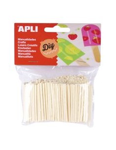 Bolsa 500 mini palos planos color madera