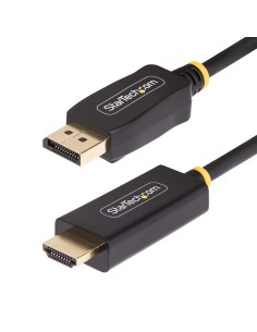 Cable Adaptador DisplayPort a HDMI de 2m con Conectores de Agarre - 4K 60Hz con HDR - Conversor de Vídeo Activo DP a HDMI 2.0b -