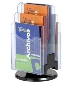 SOPORTE VERTICAL GIRATORIO DE 6 BANDEJAS