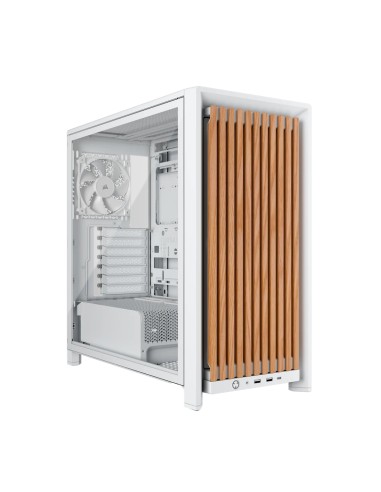 FRAME 4000D WOOD RS Midi Tower Madera, Blanco