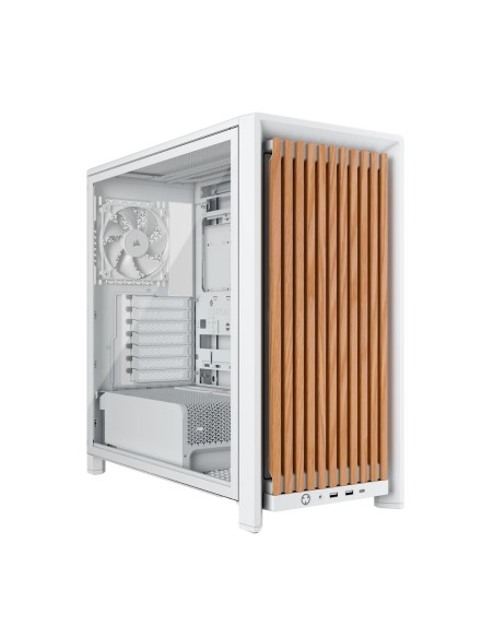 FRAME 4000D WOOD RS Midi Tower Madera, Blanco