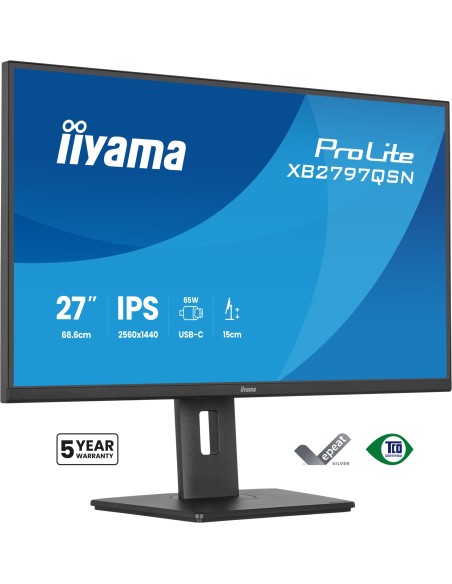 ProLite XB2797QSN-B1 pantalla para PC 68,6 cm (27") 2560 x 1440 Pixeles Quad HD LCD Negro