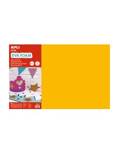 BLISTER 5 LAMINAS GOMA EVA NARANJA 40X60 2MM APLI