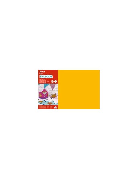 BLISTER 5 LAMINAS GOMA EVA NARANJA 40X60 2MM APLI