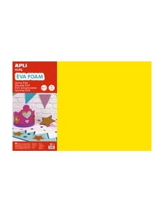 BLISTER 5 LAMINAS GOMA EVA AMARILLO 40X60 2MM APLI