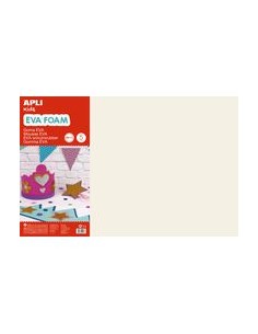 BLISTER 5 LAMINAS GOMA EVA PIEL CLARO 40X60 2MM APLI