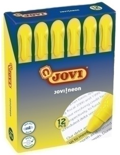 MARCAD.FLUOR GEL JOVI CAJA de 12 AMARILL