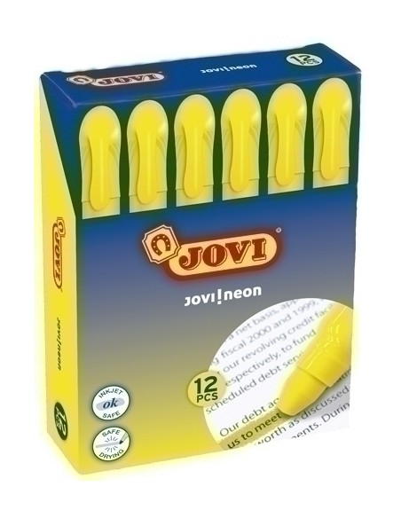 MARCAD.FLUOR GEL JOVI CAJA de 12 AMARILL