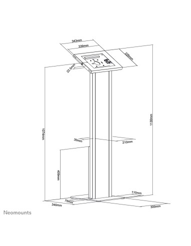 Soporte de suelo para tableta