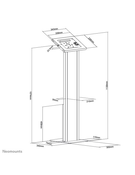 Soporte de suelo para tableta