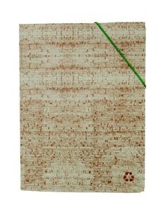 PAQ 20 CARPETA SIMILCORCHO FOLIO GOMAS SOLAPAS RECICLABLE
